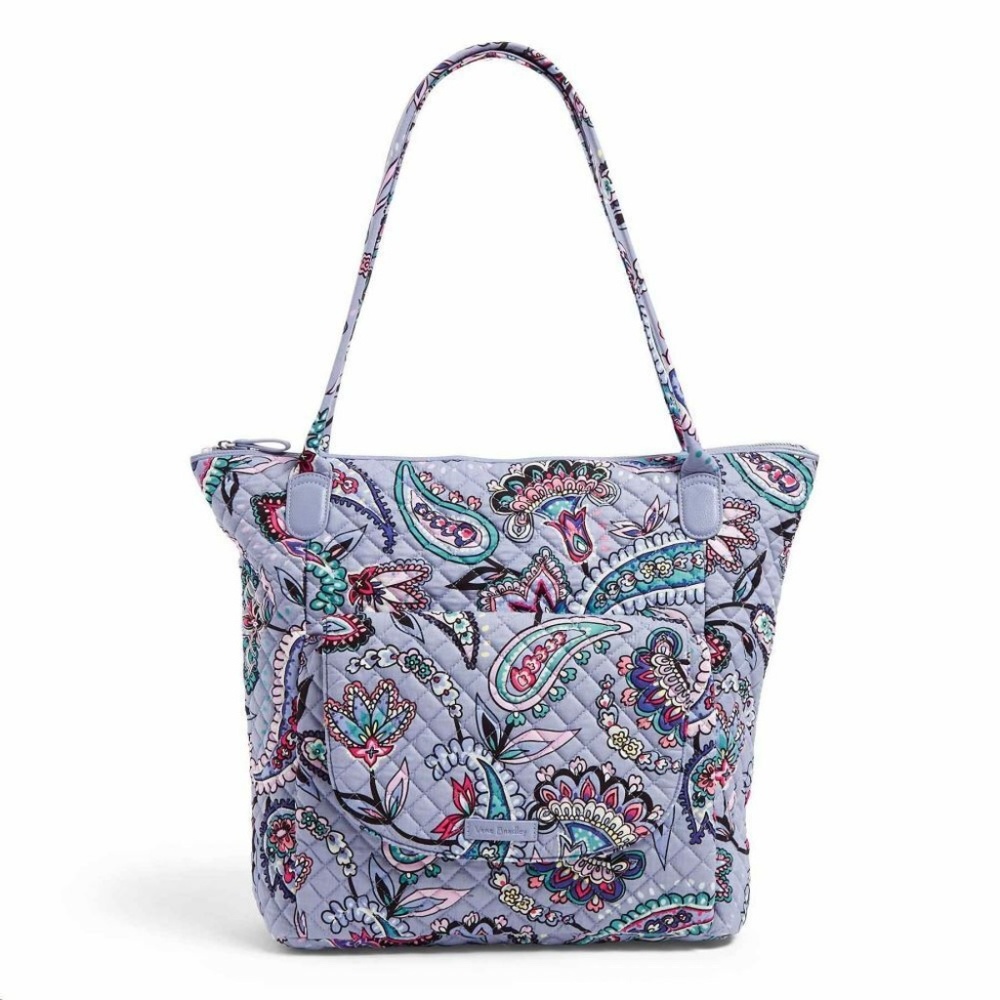 Vera Bradley  North South cotton Large Tote Bag in Makani Paisley NWT